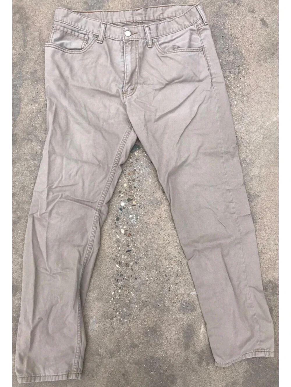 Levi's 508 Regular Taper Tan Cotton Denim Jeans 34